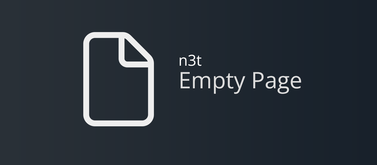 n3t Empty Page
